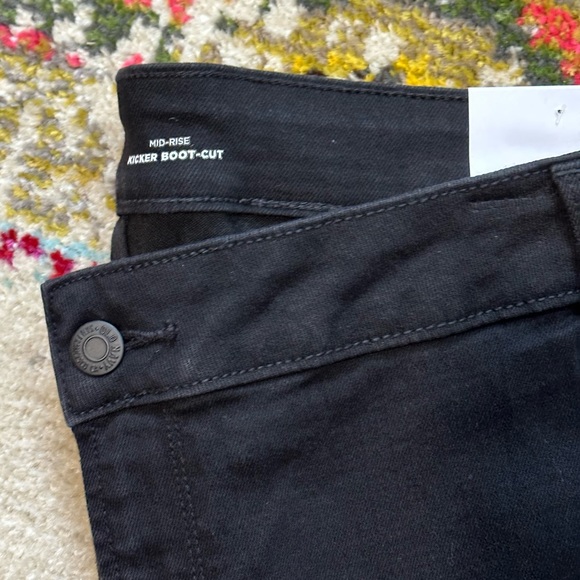 👖Old Navy Black Jeans NWT 28W Regular Mid-Rise Kicker Boot-Cut - Picture 6 of 12